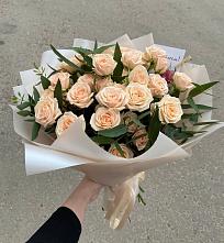Букет Кремовые розы Латте в Васькино